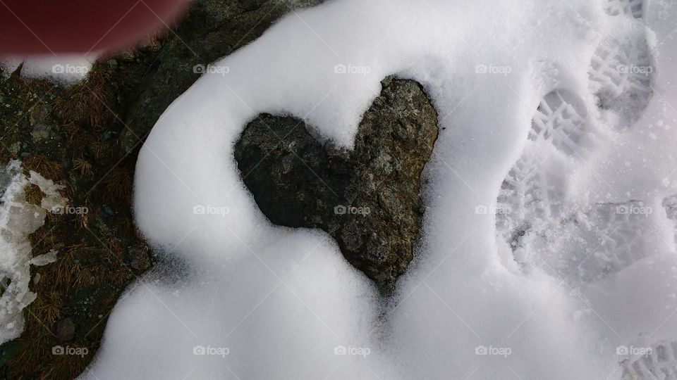 heart snow