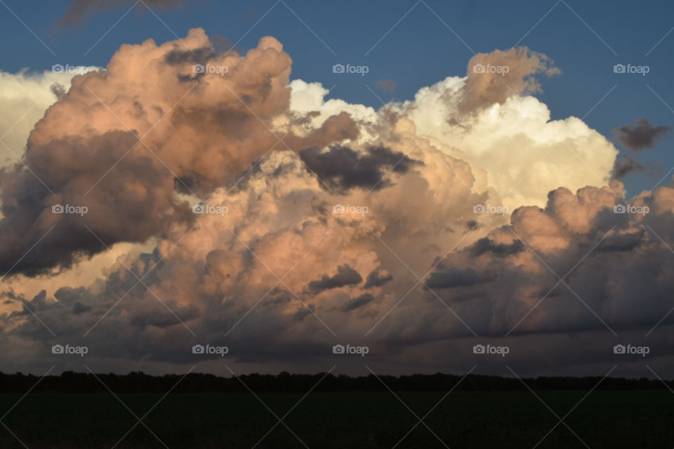 Angry Clouds. storm chasing in Hunt county