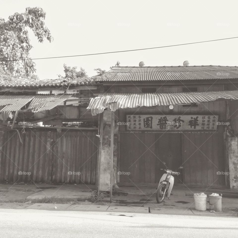 Centuries Building . Old building by the road
