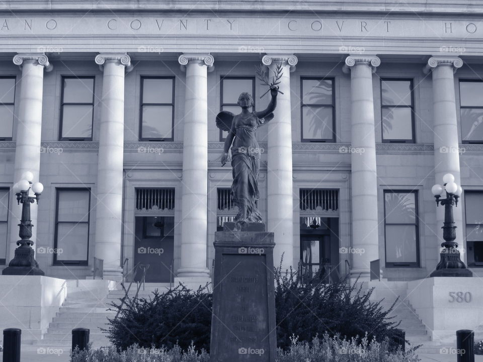 black and white architecture. in Old Town Fairfield