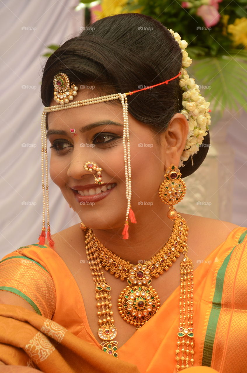 Beautiful Indian bride on wedding