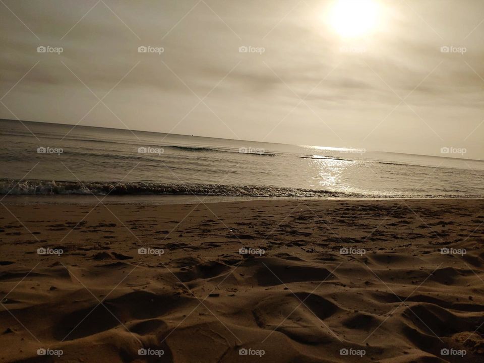 Sunrise in the beach