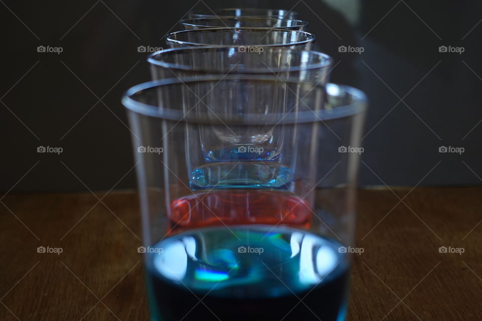 Creative, Vibrant, wine glass/food coloring photography