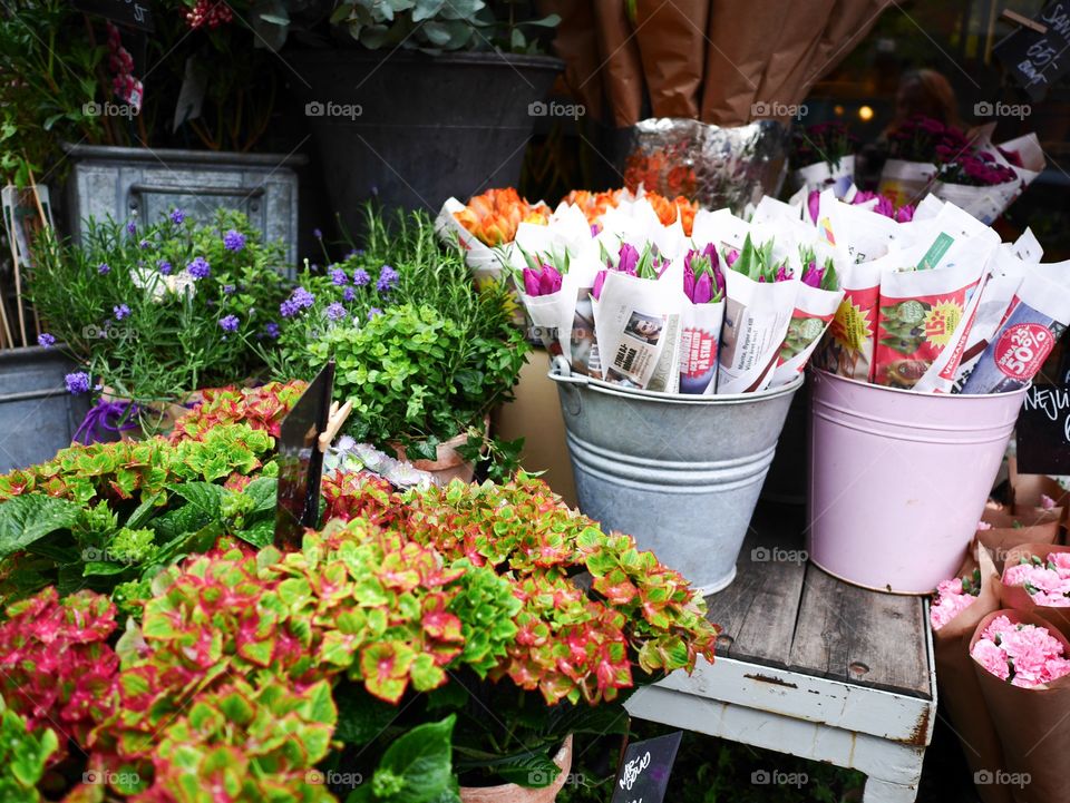 Flowermarket. Flowers on the Street 