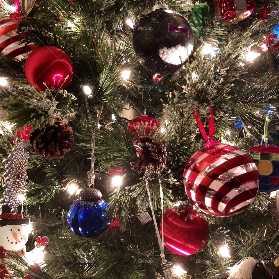Ornaments on a tree