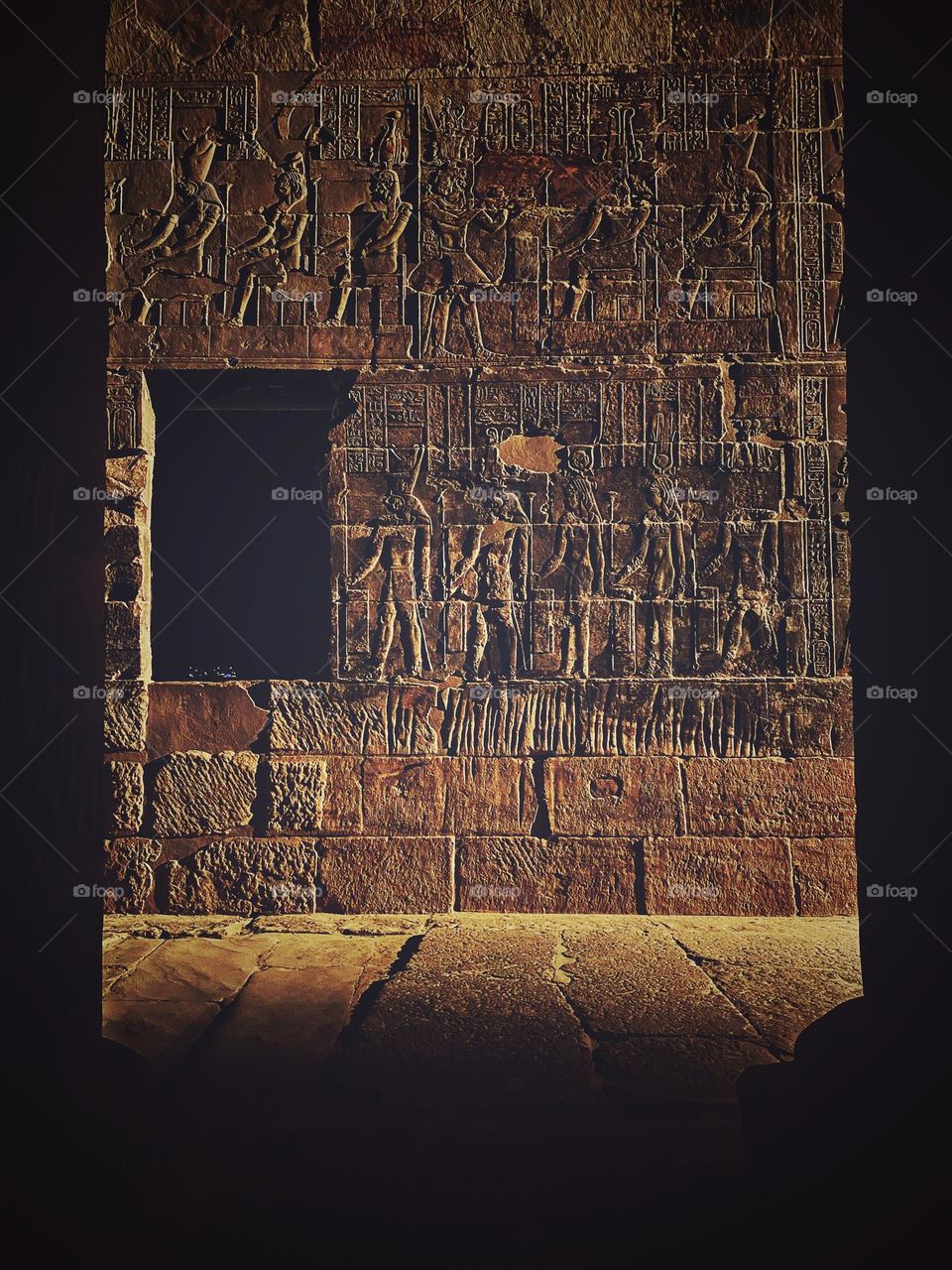 philae temple in Aswan , Egypt winter 2021