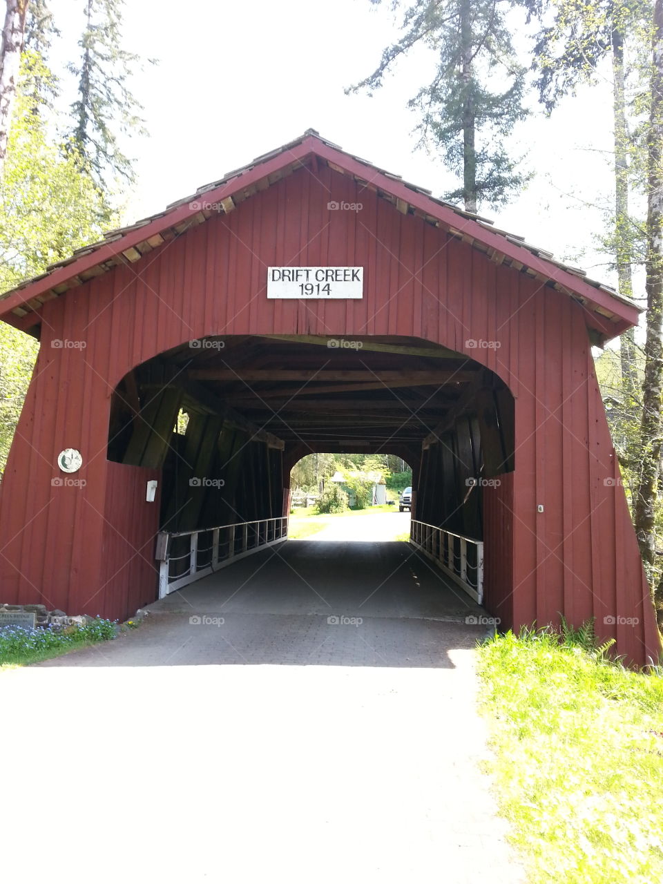 covered bridge. bridge