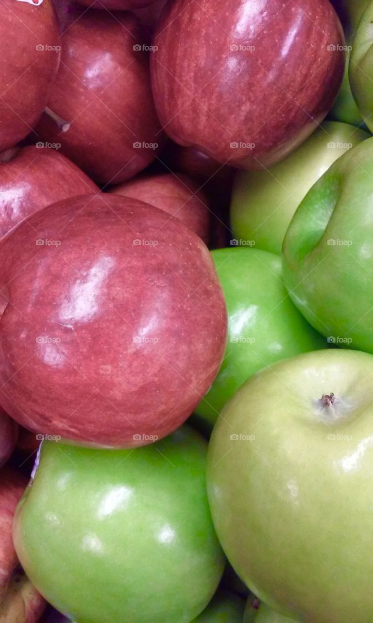 Apples, fruit , health, red , green 