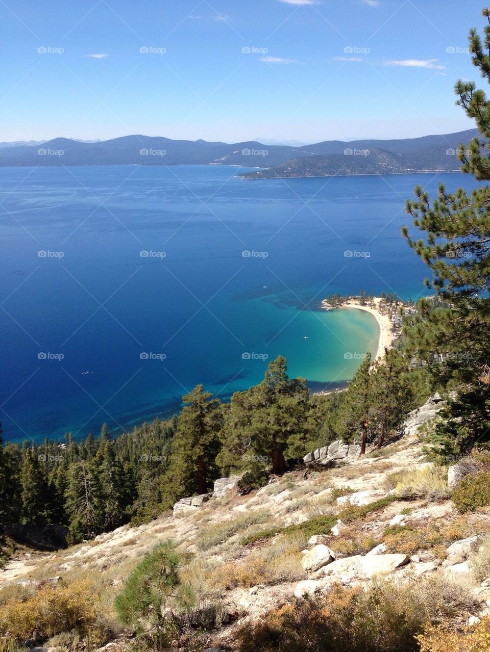 Lake tahoe flune trail