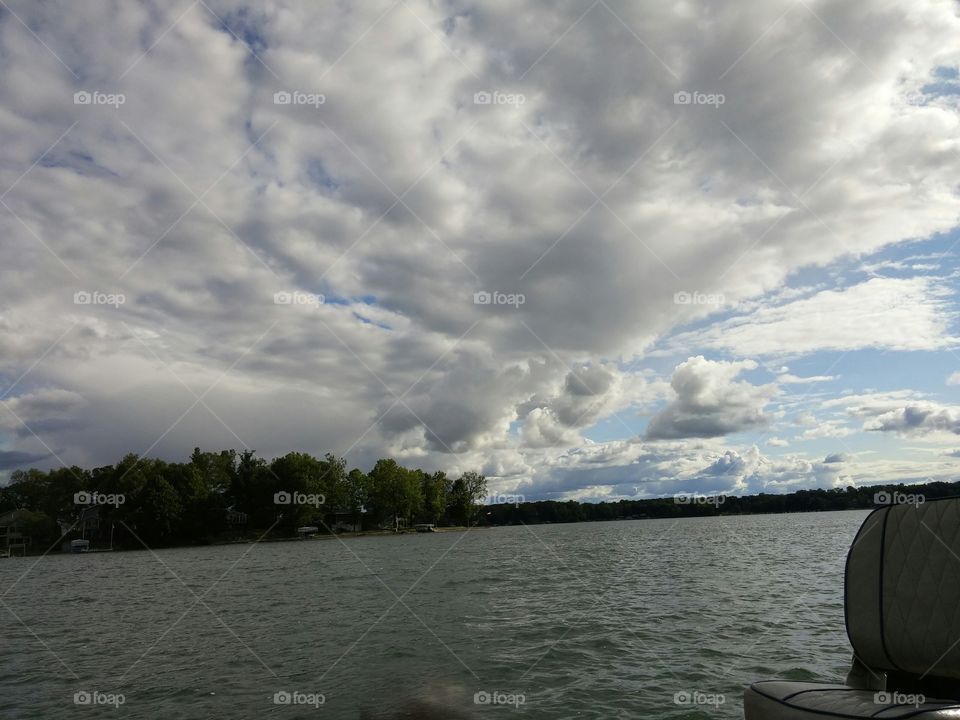 Storm Clouds Over Corey Lake, Michigan