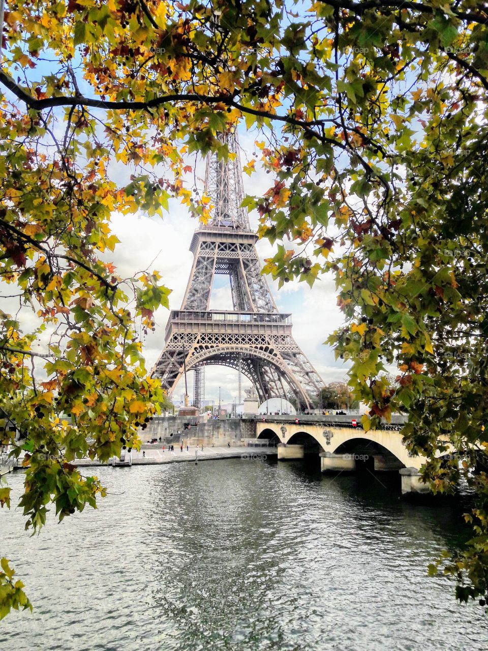 Eiffel Tower in Autumn