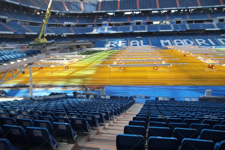 Real Madrid football stadium in Madrid