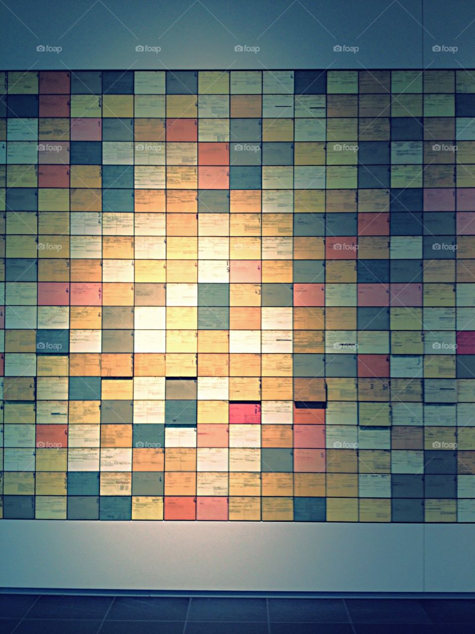 Wall mural of Jew letters 