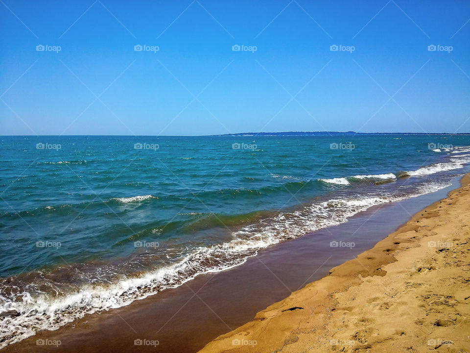 beautiful beach in the morning