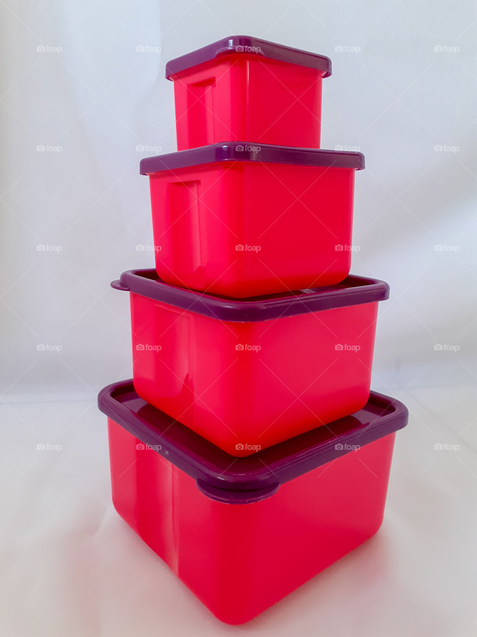 Tupperware rosa pink e roxo