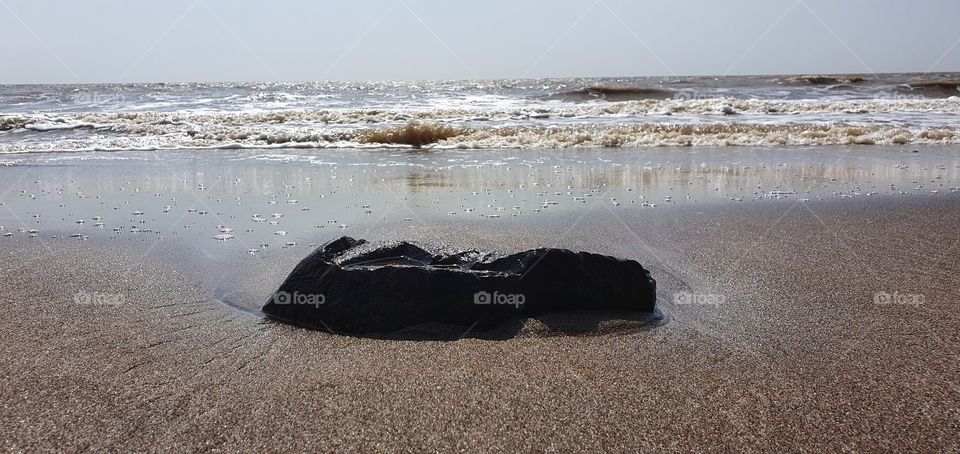 jampore beach, daman, gujarat, india