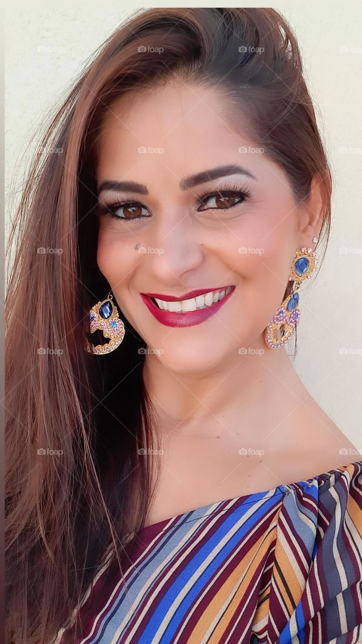 smiling and happy woman