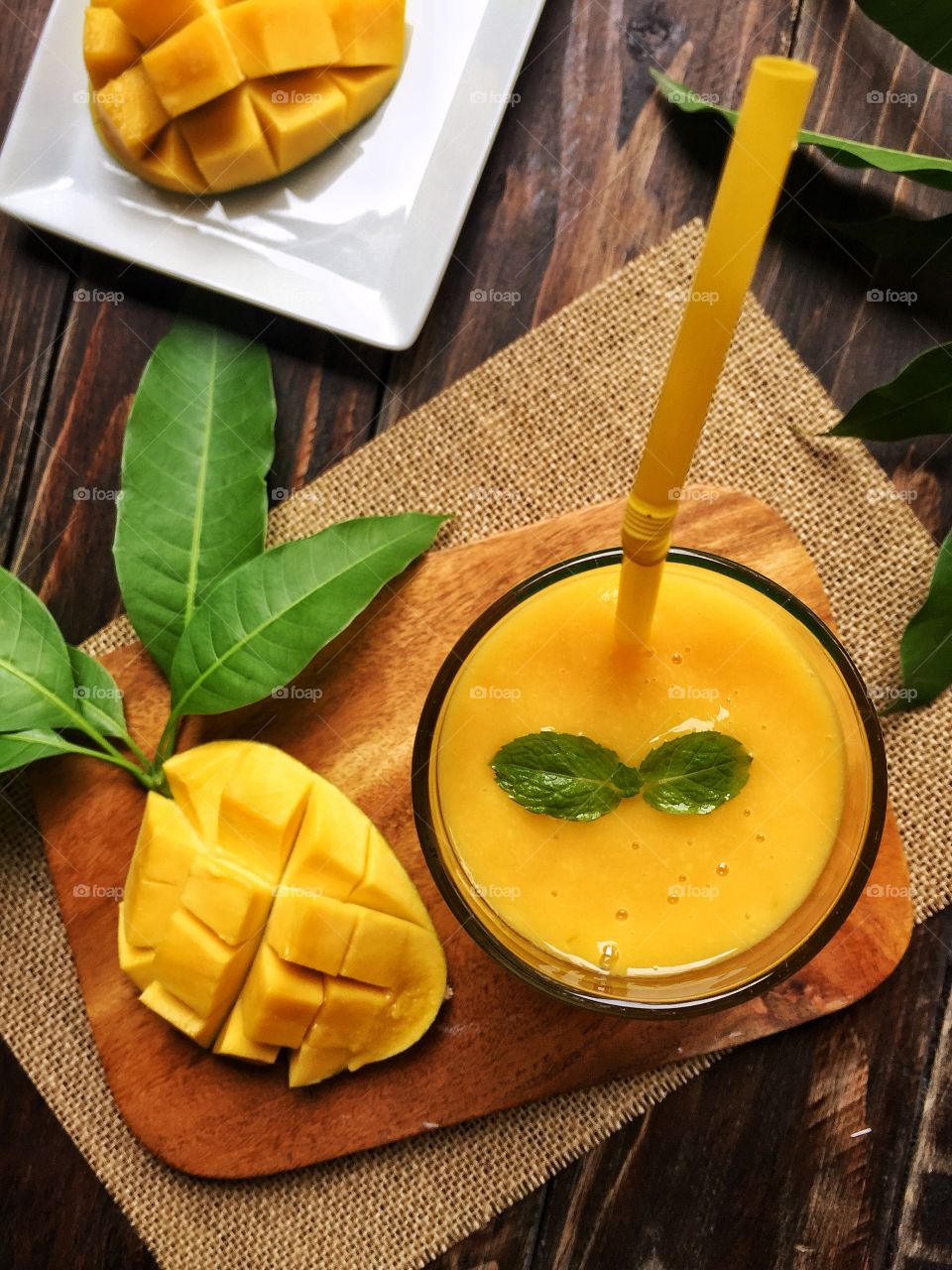 Mango juice spin