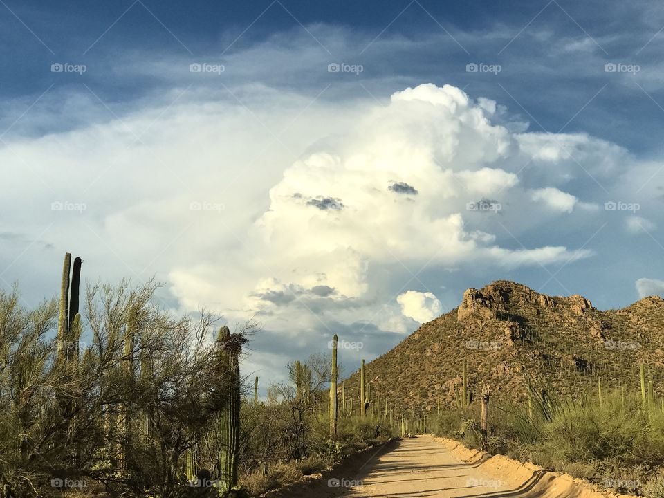 Desert Mountain Cloudscape 