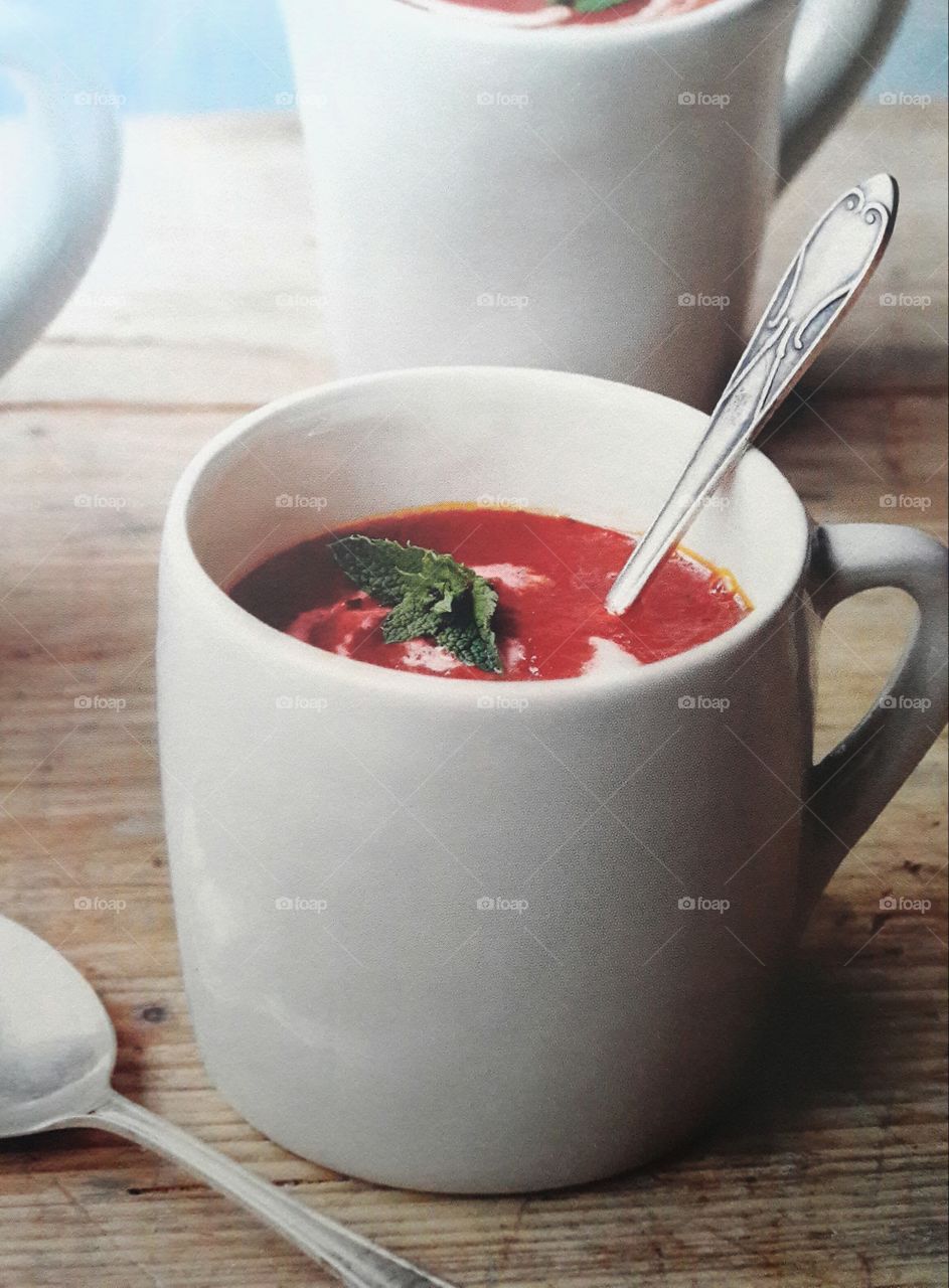Warm up with the beetroot soup