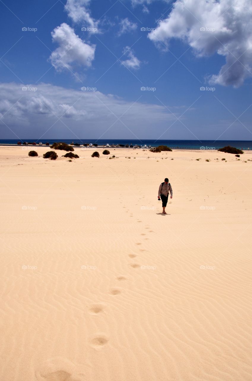 Amazing view od corralejo Fuerteventura island 