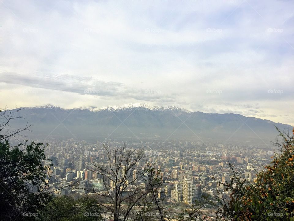 Hike above Santiago, Chile 