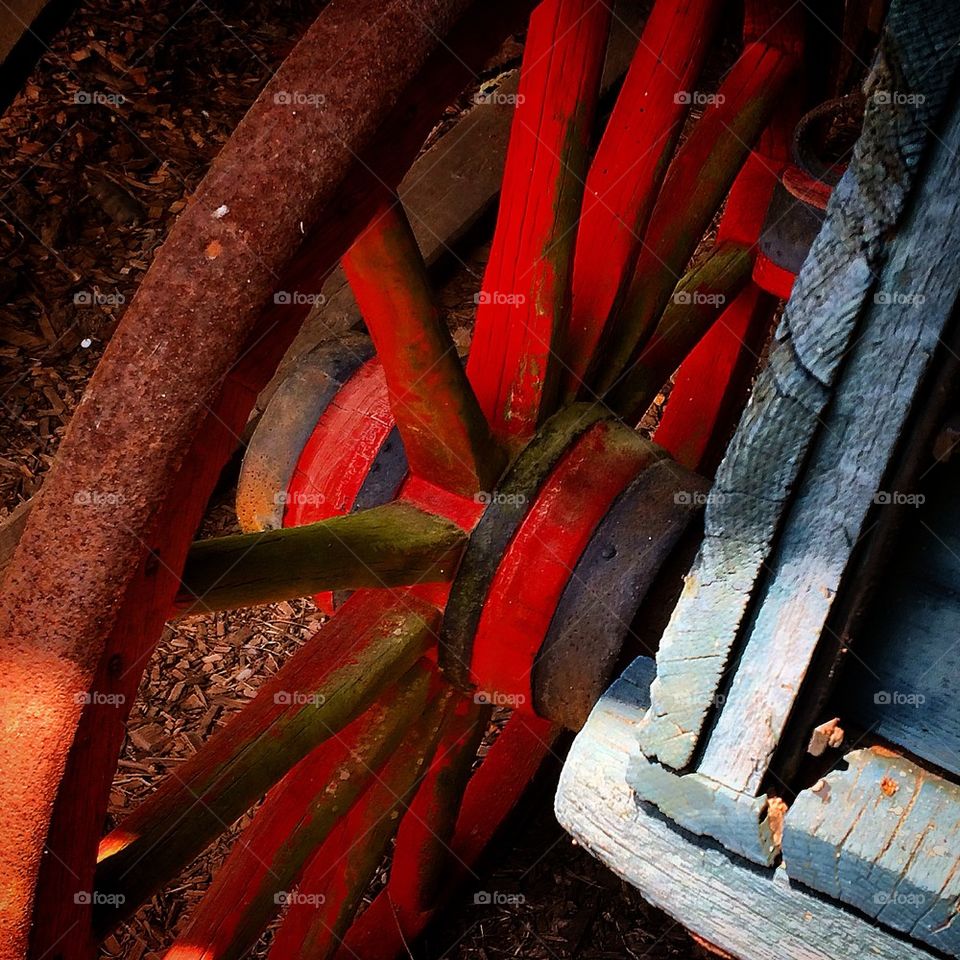 Red Wagon Wheel