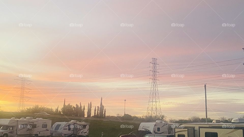 Good Morning Sunrise Upper Texas Coast Vivid Pastels in time for Early Easter in a couple of weeks. 5 flavors of my Lifesavers. 