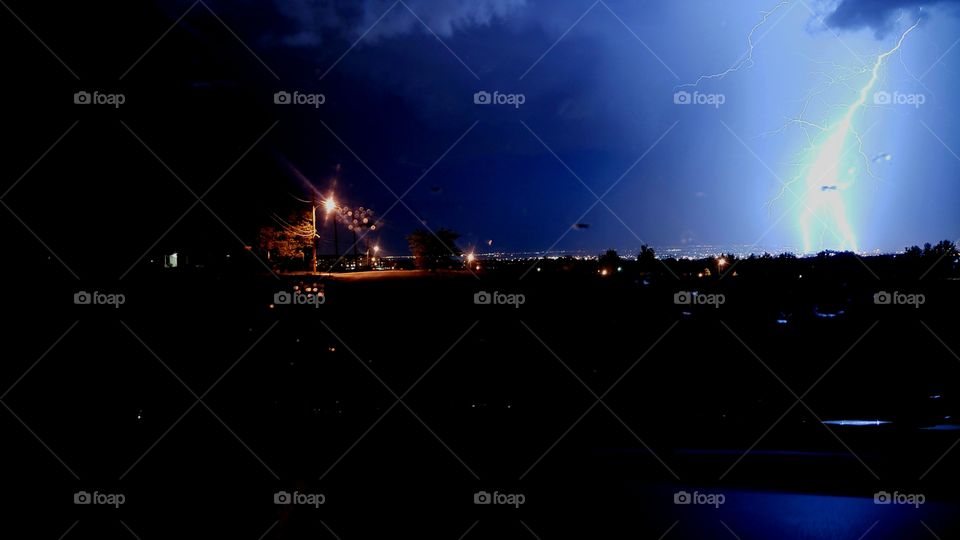 Lightning over Denver
