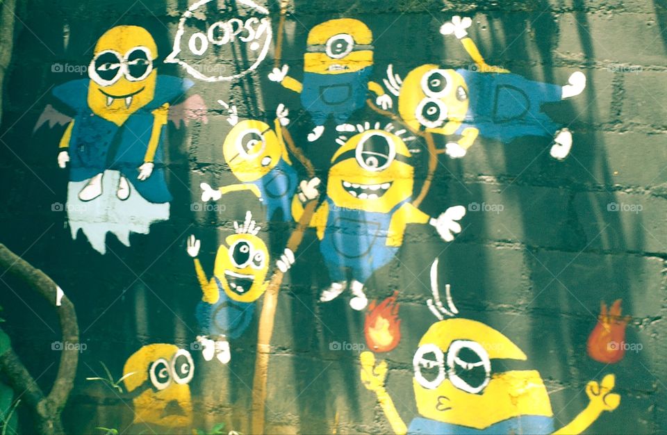 minion beautiful wall paint