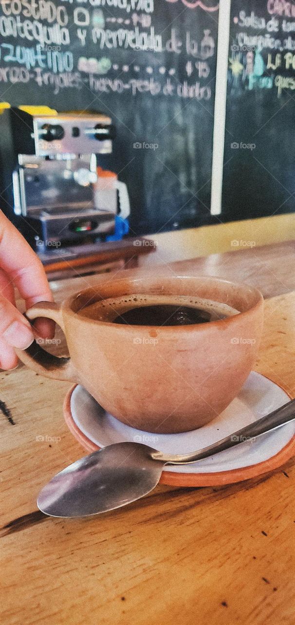 cup of coffee in Oaxaca