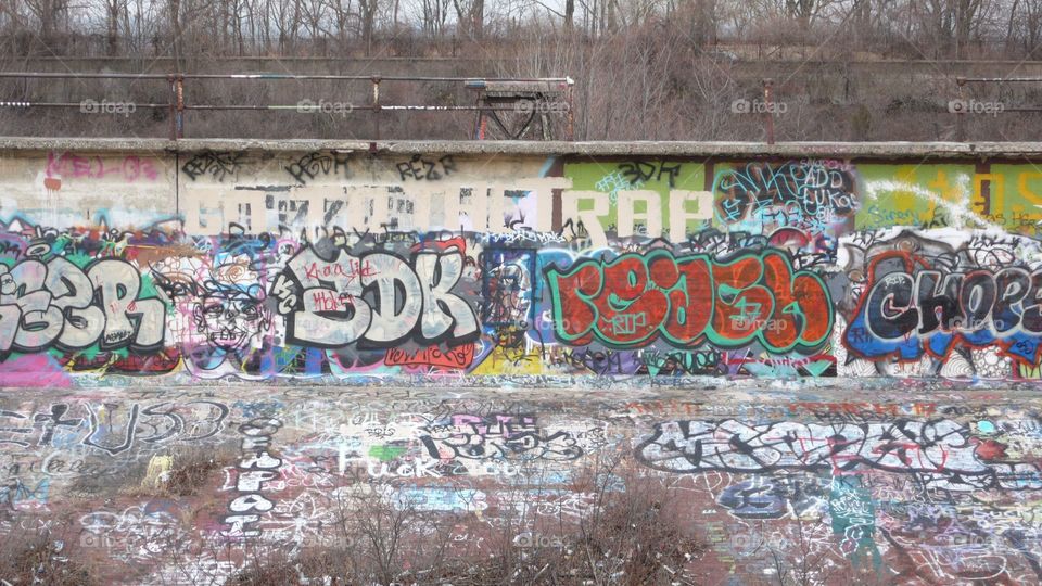 Graffiti in Abandoned KC Reservoir 