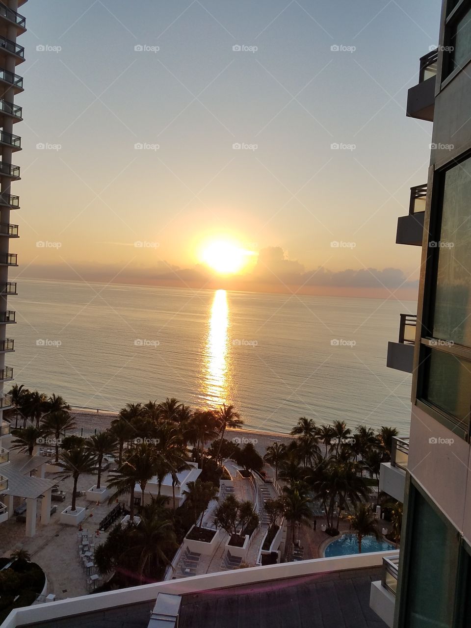 sunset in Miami