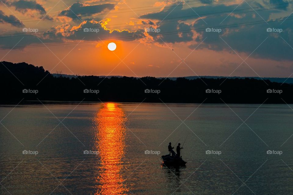 River sunset
