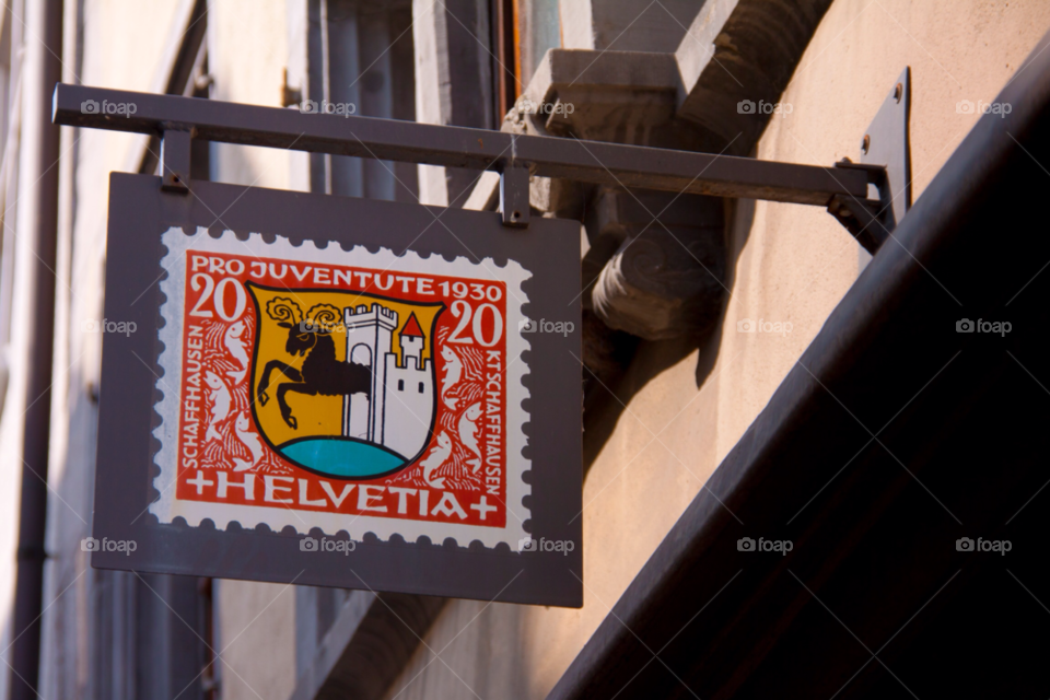 schaffhausen switzerland city travel sign by cmosphotos