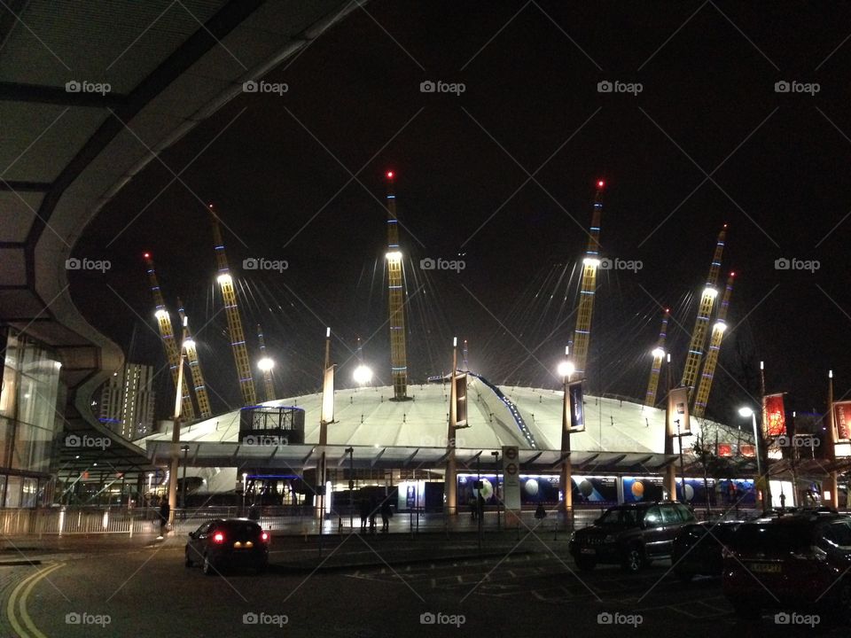 Millennium dome 02 arena Greenwich London   