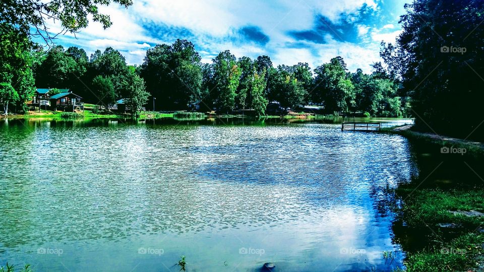 autumn rain reflections