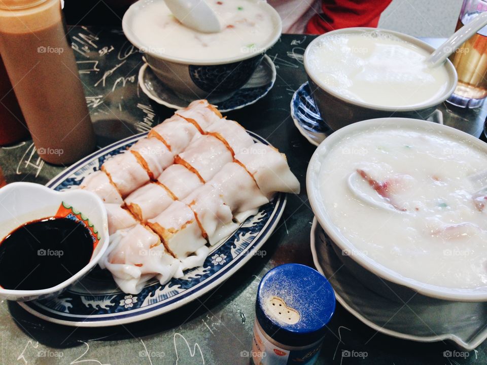 Close-up of healthy breakfast