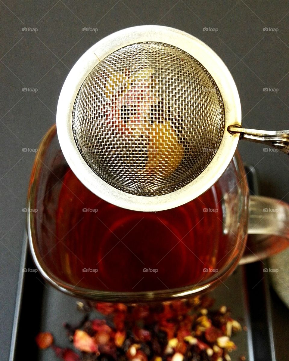 tea macro shot