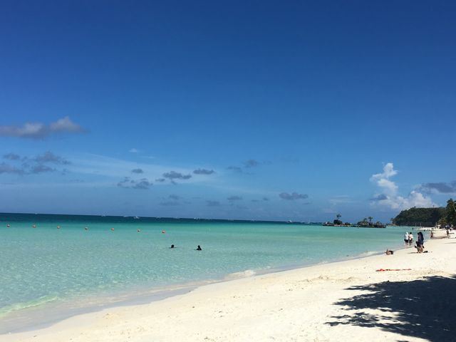 Clear white beach