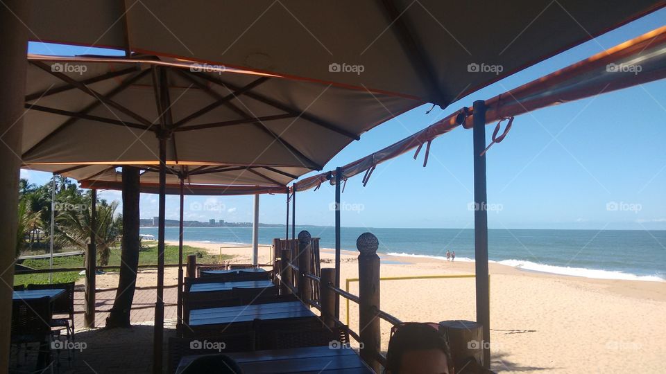 Maceió Alagoas, beautiful beach with blue waters