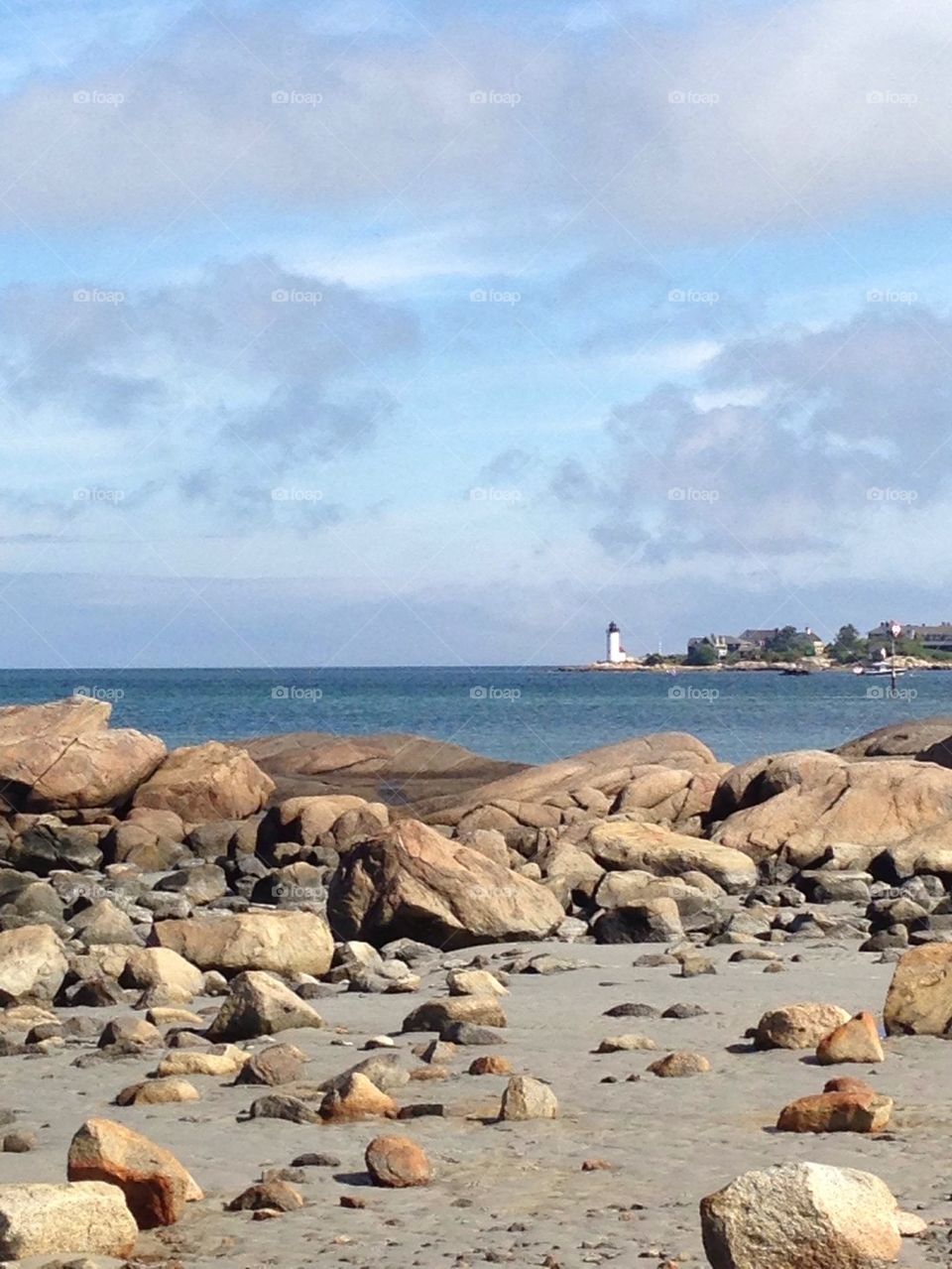 Beach and lighthouse