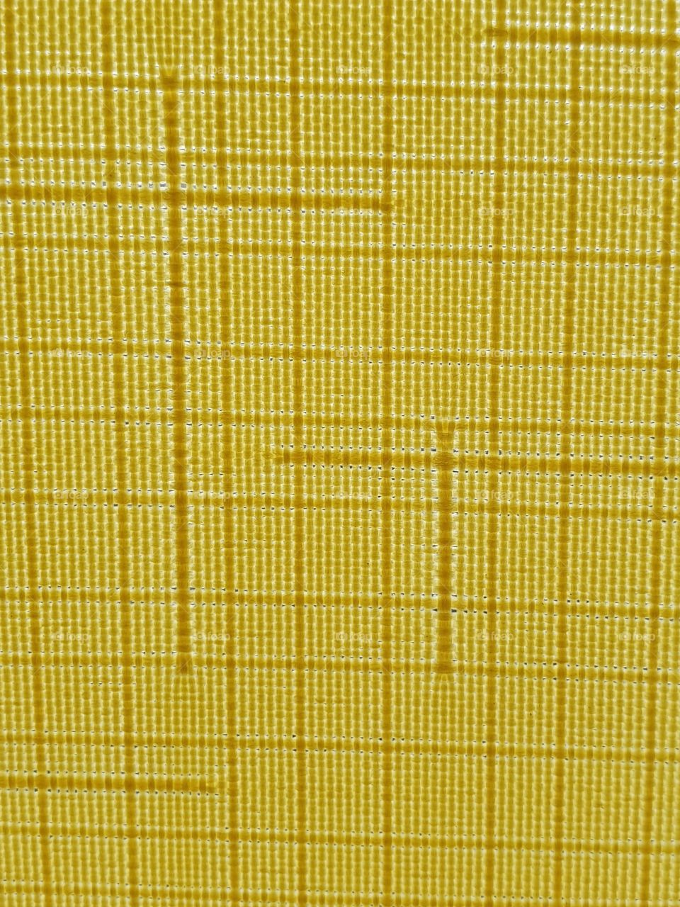 yellow curtain patternd with visible fabric