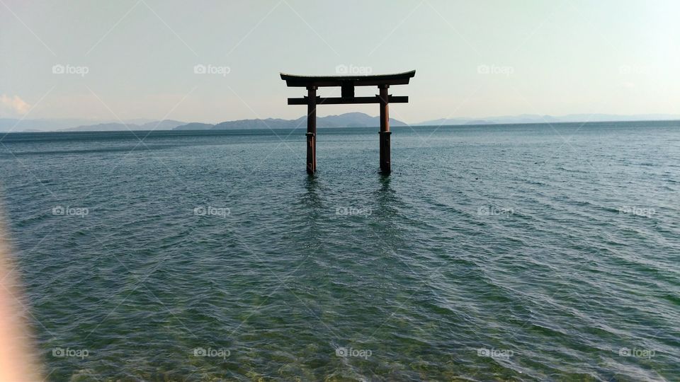 Portal japonês no maior lago do Japão o Biwako !