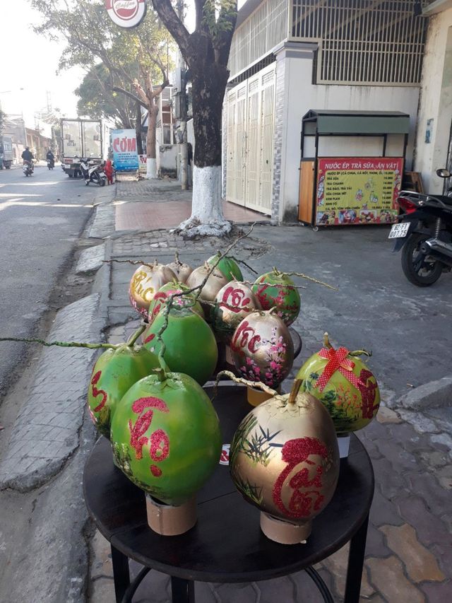 Vẽ dừa .