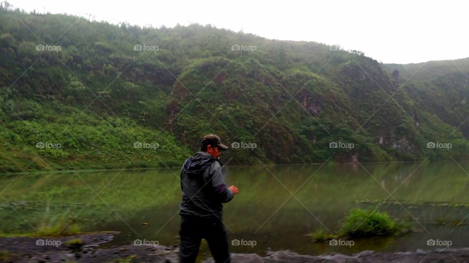 Galunggung Mountain Crater