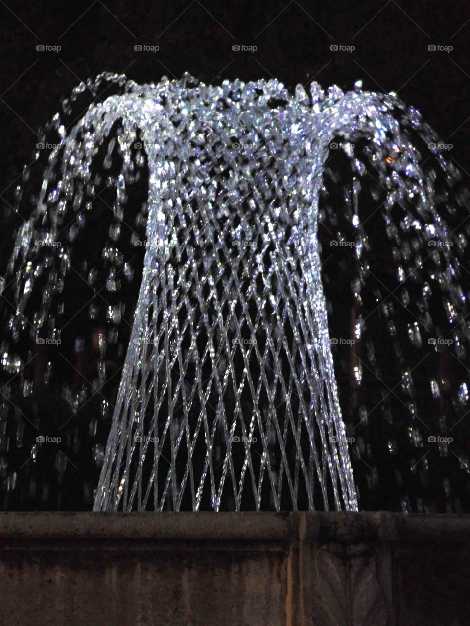 Sparkling fountain. 