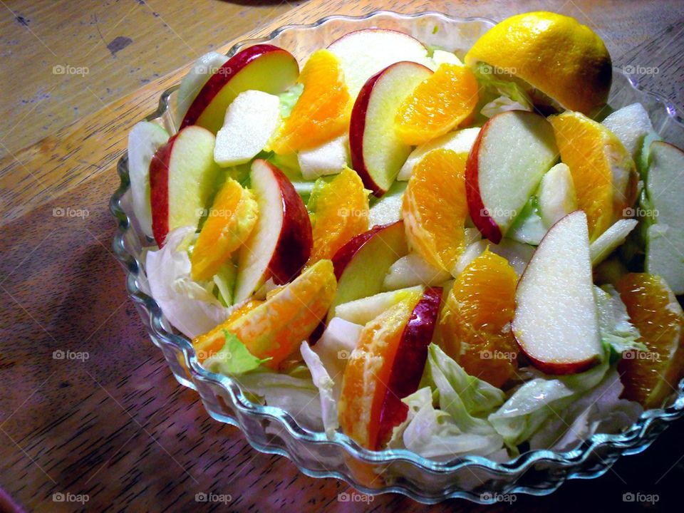 fresh fruit and vegetable salad