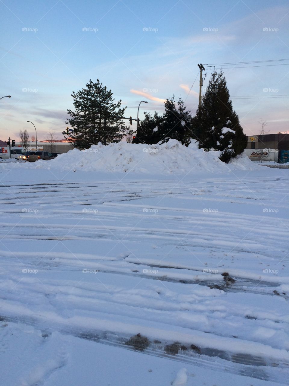 Snow pile 