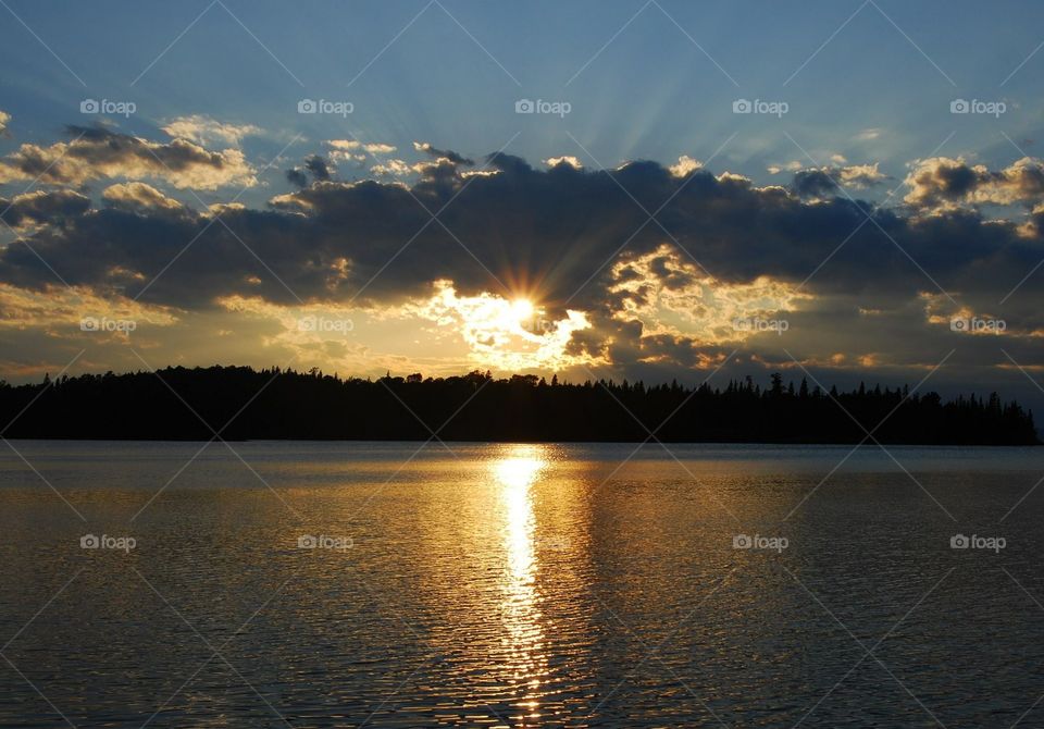 Sunset at Isle Royale National Park, Michigan